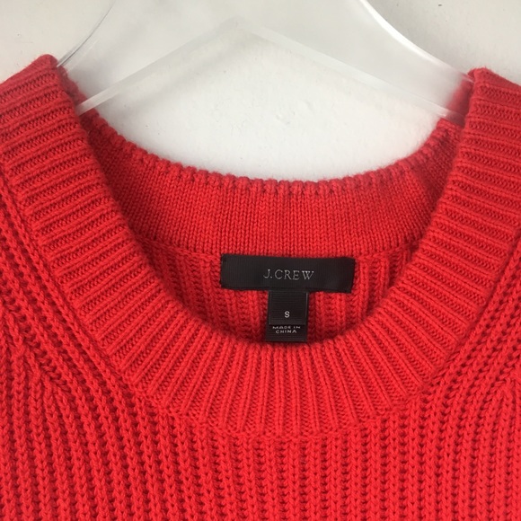 J. CREW Red Sleeveless Sweater Tunic Sz S - Picture 4 of 8
